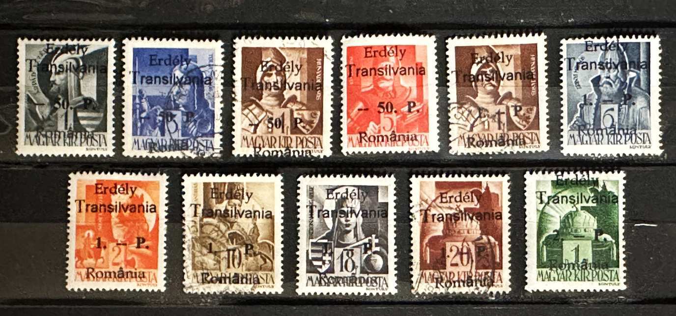 MAGYARORSZÁG 1944 VISSZATÉRT TERÜLET SZÉKELYUDVARHELY HADVEZÉREK KOMPLETT -RITKA-
