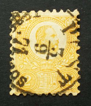 Magyarország 1871 Kőnyomat 2 Kr PEST / TERÉ(ZVÁ)ROS E3.51 Gudlin 40 H