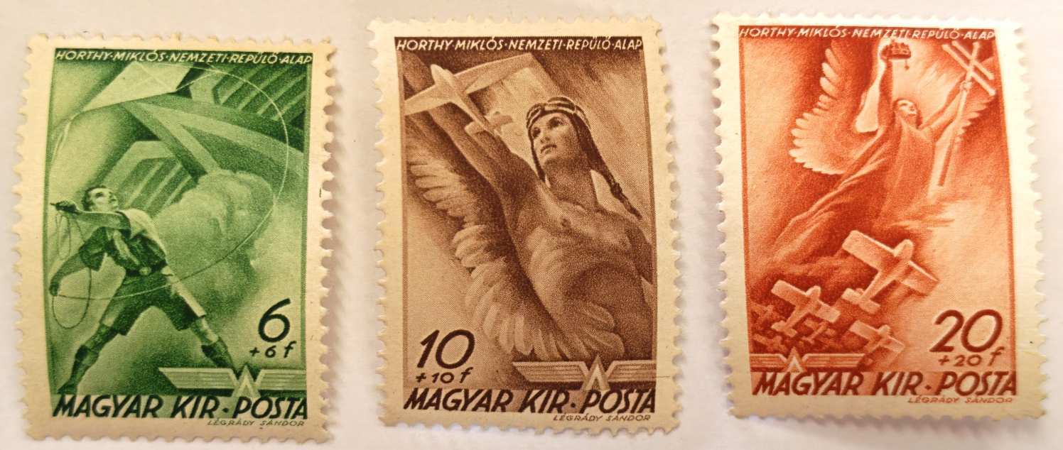 1940 Repülő Alap (I.) Teljes Bélyegsor (**)!