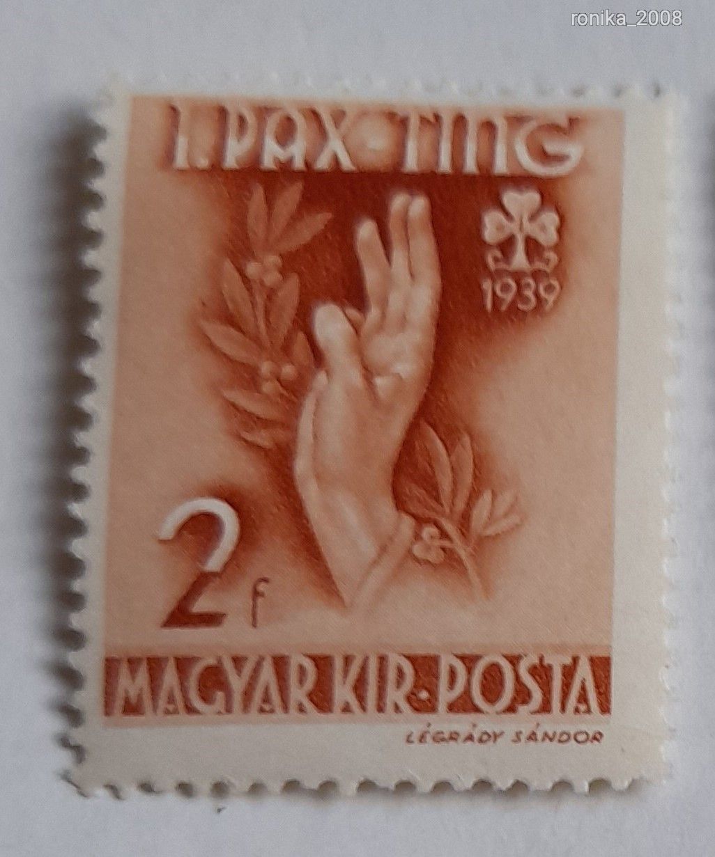 1939 PAX-TING 2 fillér lemezhiba