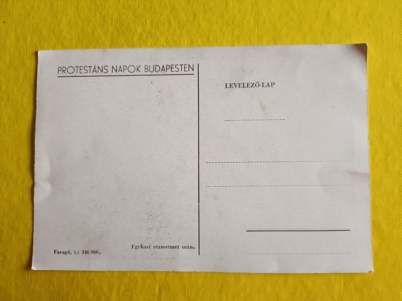 Kálvin János képeslap
