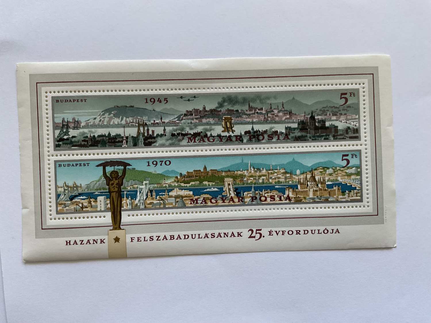 1970 Felszabadulás 25. évfordulója – Budapest 1945/1970 blokk