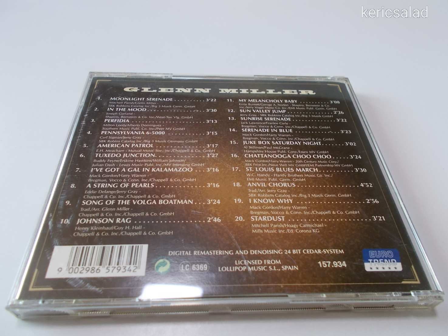 Glenn Miller - The swing area cd
