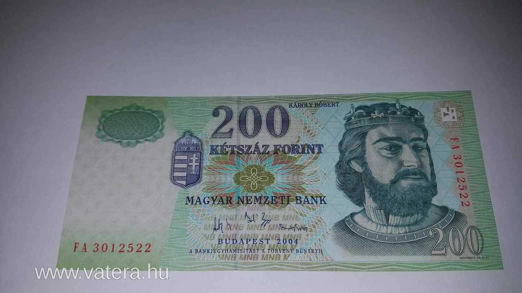 EF+ 200 Forint 2004-as FA Eladó!