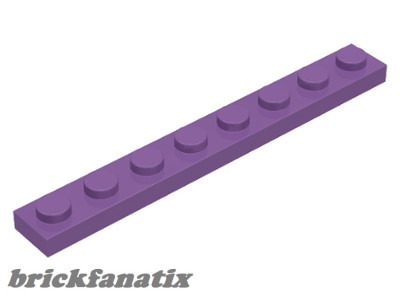 Lego Plate 1 X 8, Medium levander