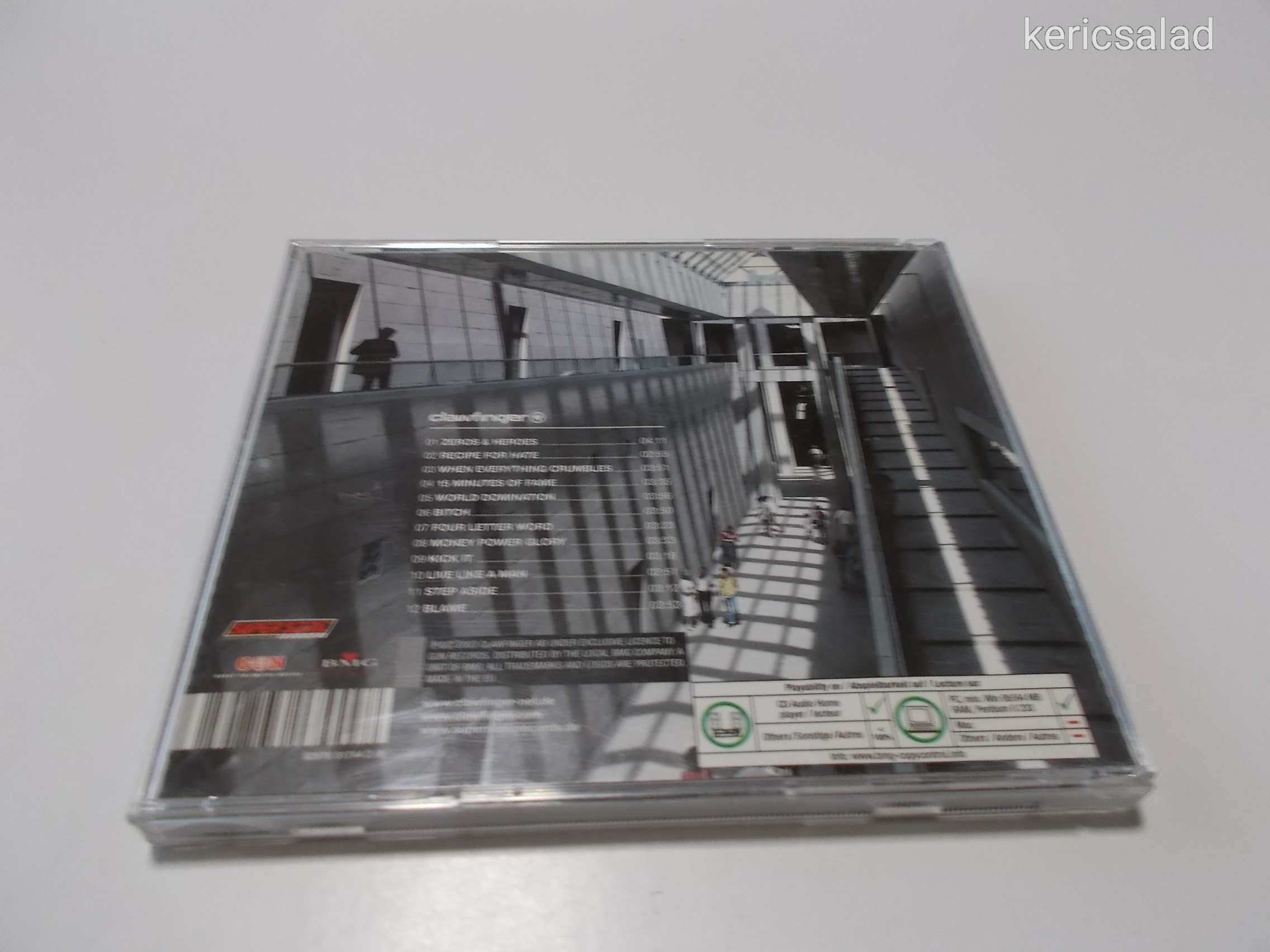 Clawfinger: Zeros & heroes cd 2003