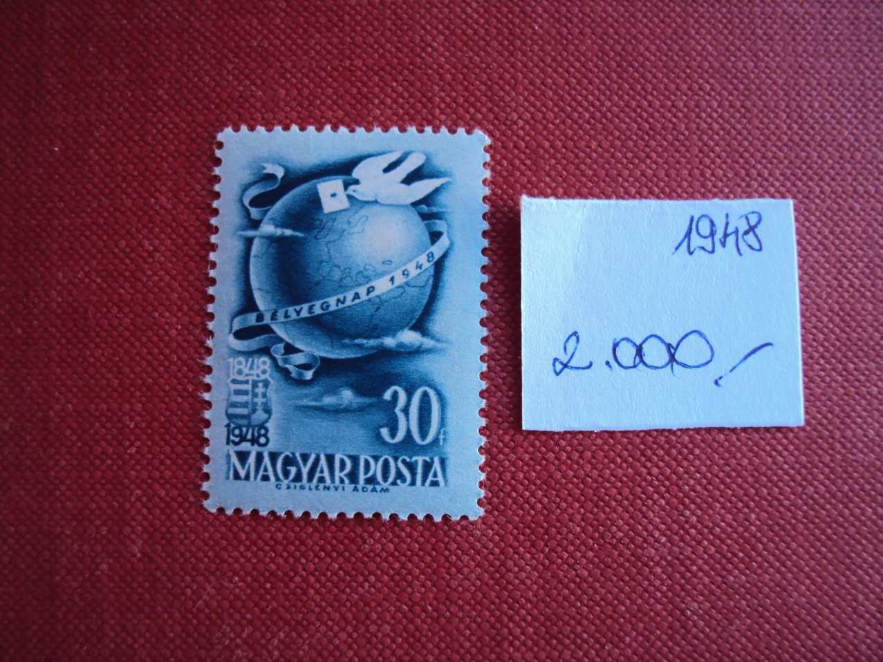 1948 Bélyegnap postatiszta Harmadárban eladó BAL-2