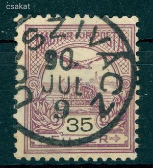 1900 Turul ÚJ-SZIVÁCZ kötőjeles bélyegzés Bács-Bodrog Serbia Gudlin E3.20 50p