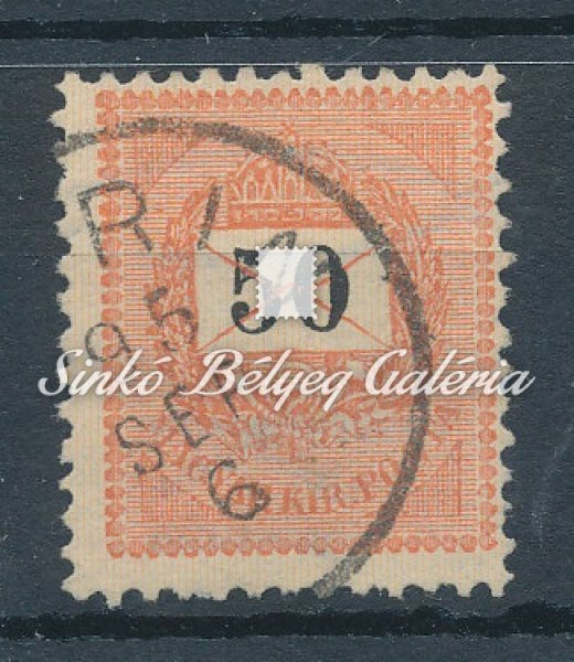 1889. Feketeszámú 50 krajcáros