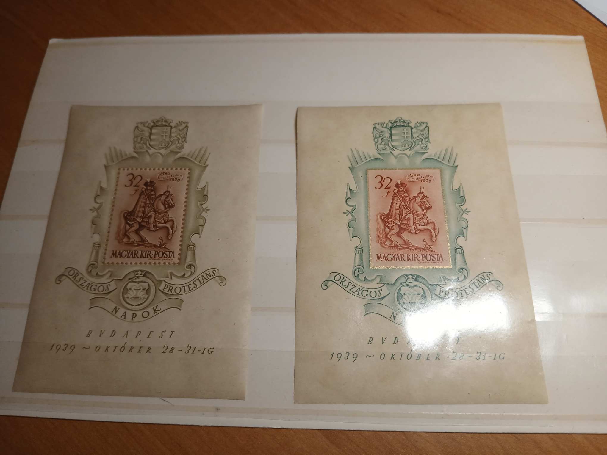 BLOK0002 Magyar bélyeg 1939 654-655 2 db Bethlen-blokkpár postatiszta kat.ér - 12000 HUF