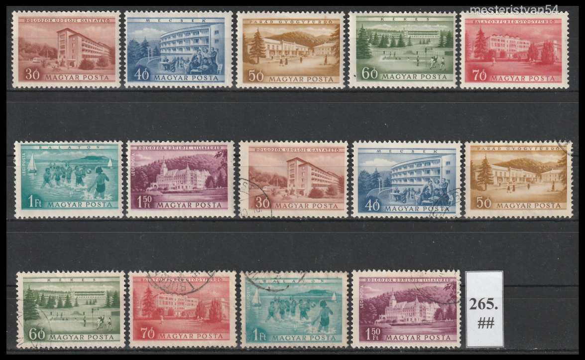 1953.Üdülők-L-Nr:1357-63. ##-265