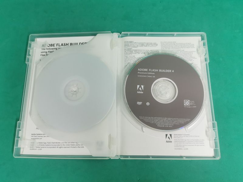 Adobe Flash Builder 4 Standard Edition (Mac& Windows) Multimédia Szoftver Program 2 DVD Szett