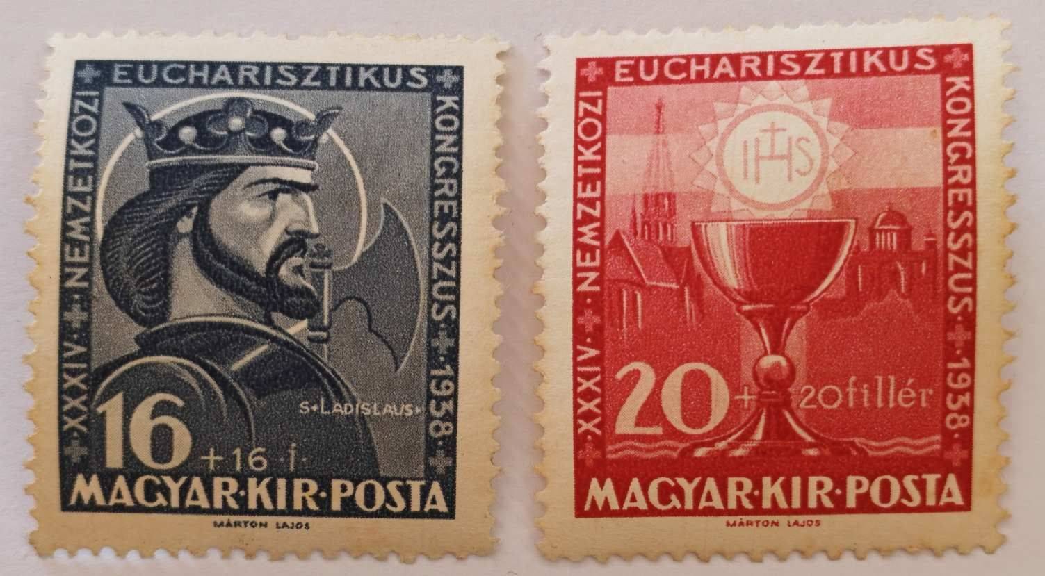 1938 Eucharisztikus Bélyeg Pár (**)!
