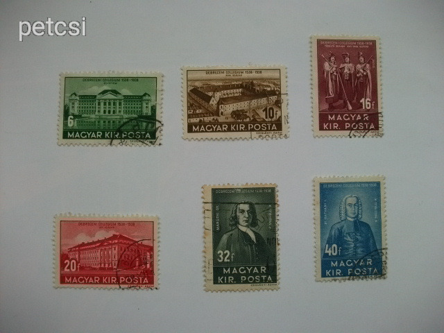 Magyar bélyeg / bélyegsor Debrecen 1938 8.