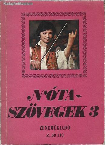 Nótaszövegek 3.