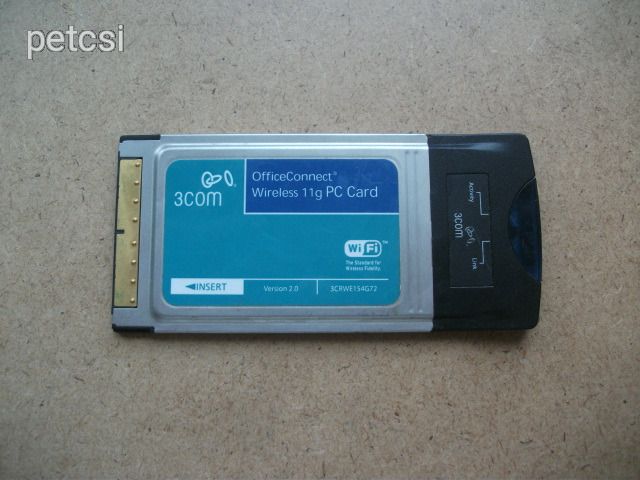 3com 3CRWE154G72 officeconnect wireless 11g PC card (meghosszabbítva ...