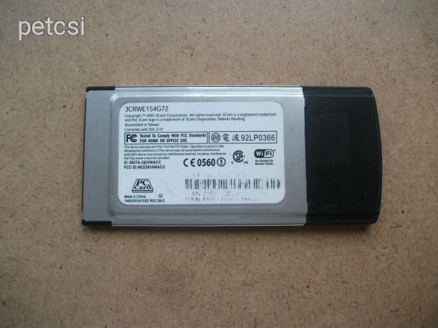 3com 3CRWE154G72 officeconnect wireless 11g PC card (meghosszabbítva ...