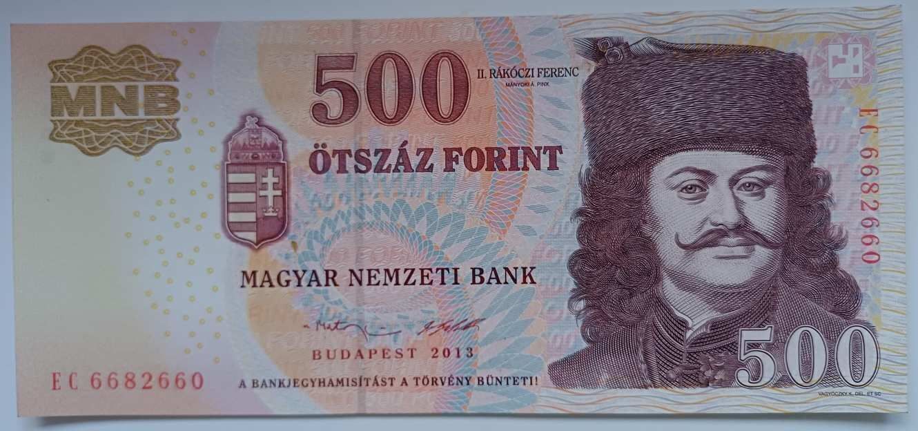 500 forint 2013 EC UNC