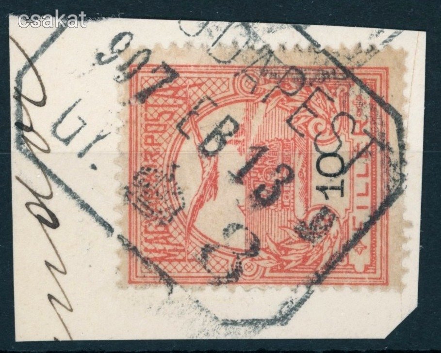 1906 turul BUDAPEST / 8 gyújtő bélyegzés 100 pont (e24)