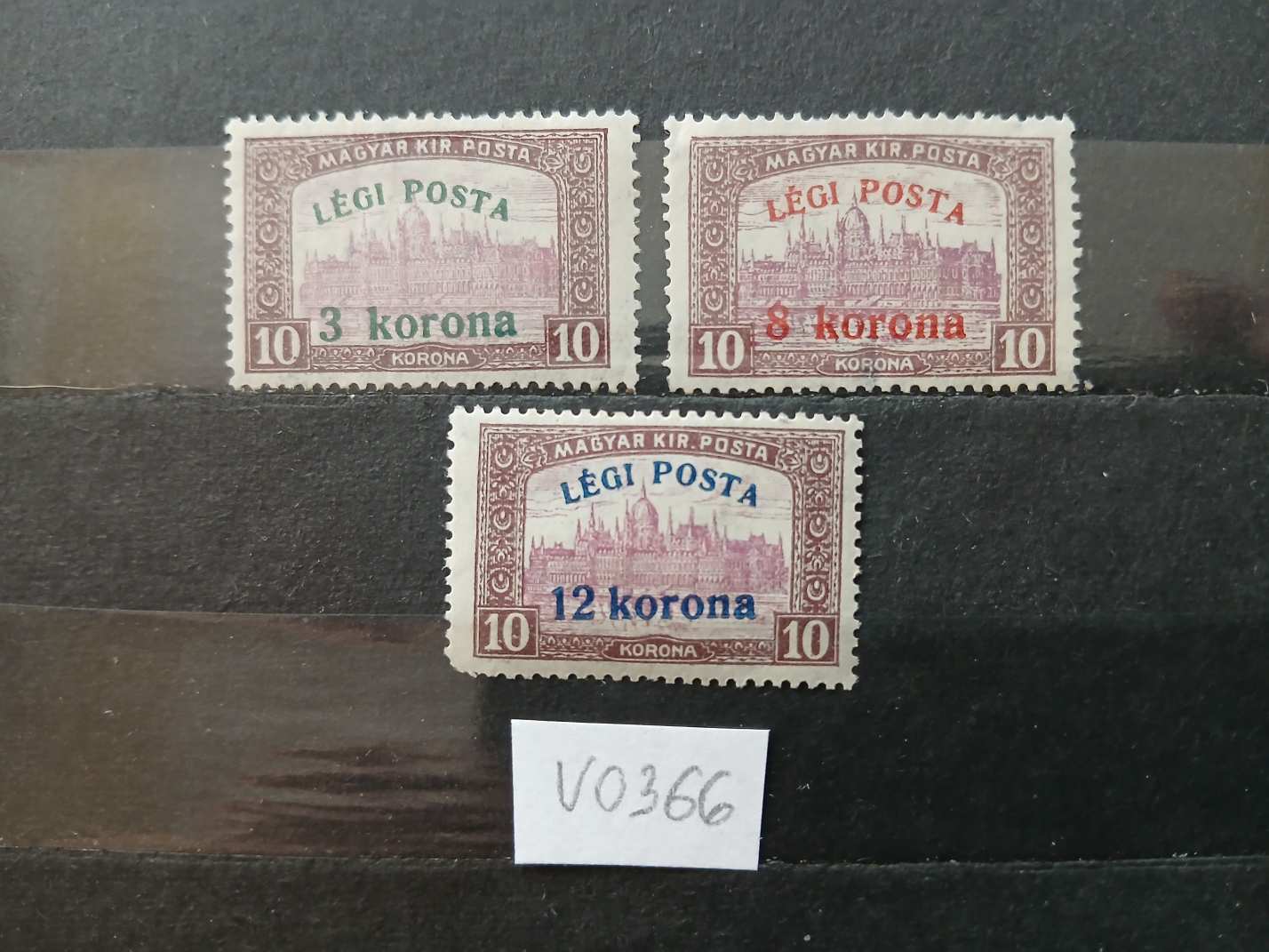 V0366 Magyar bélyeg 1920 555-560 postatiszta