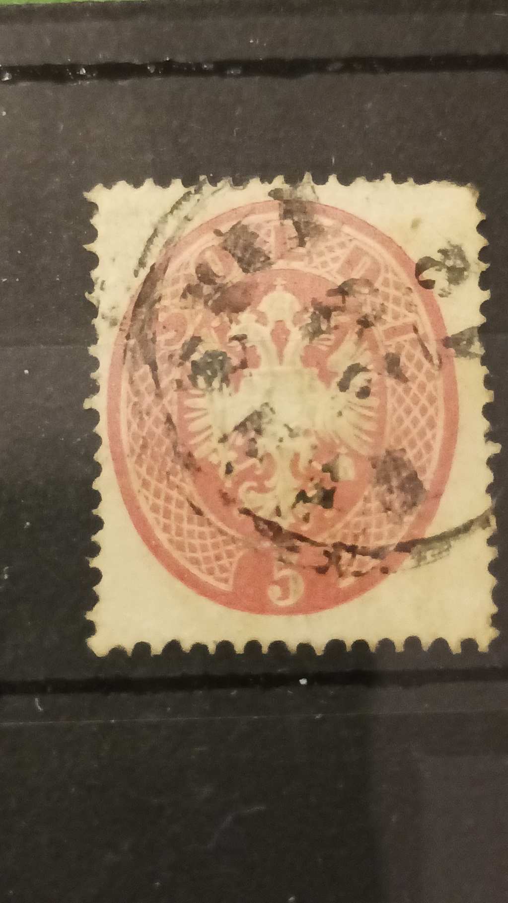 1863. Könyvnyomat dombornyomással 5 soldi