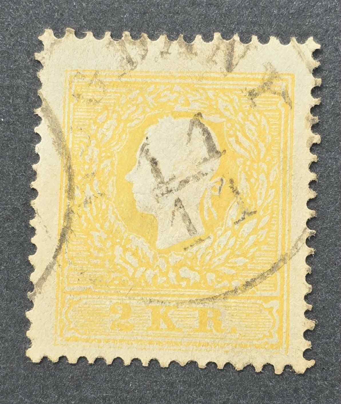 1858 Osztrák-Magyar 2kr Abony bélyegzés