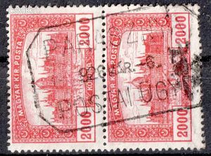 1926 PARASZNYA postai ügynökség bélyegzés Borsod MPPB PÜ20 / 200p (d06)