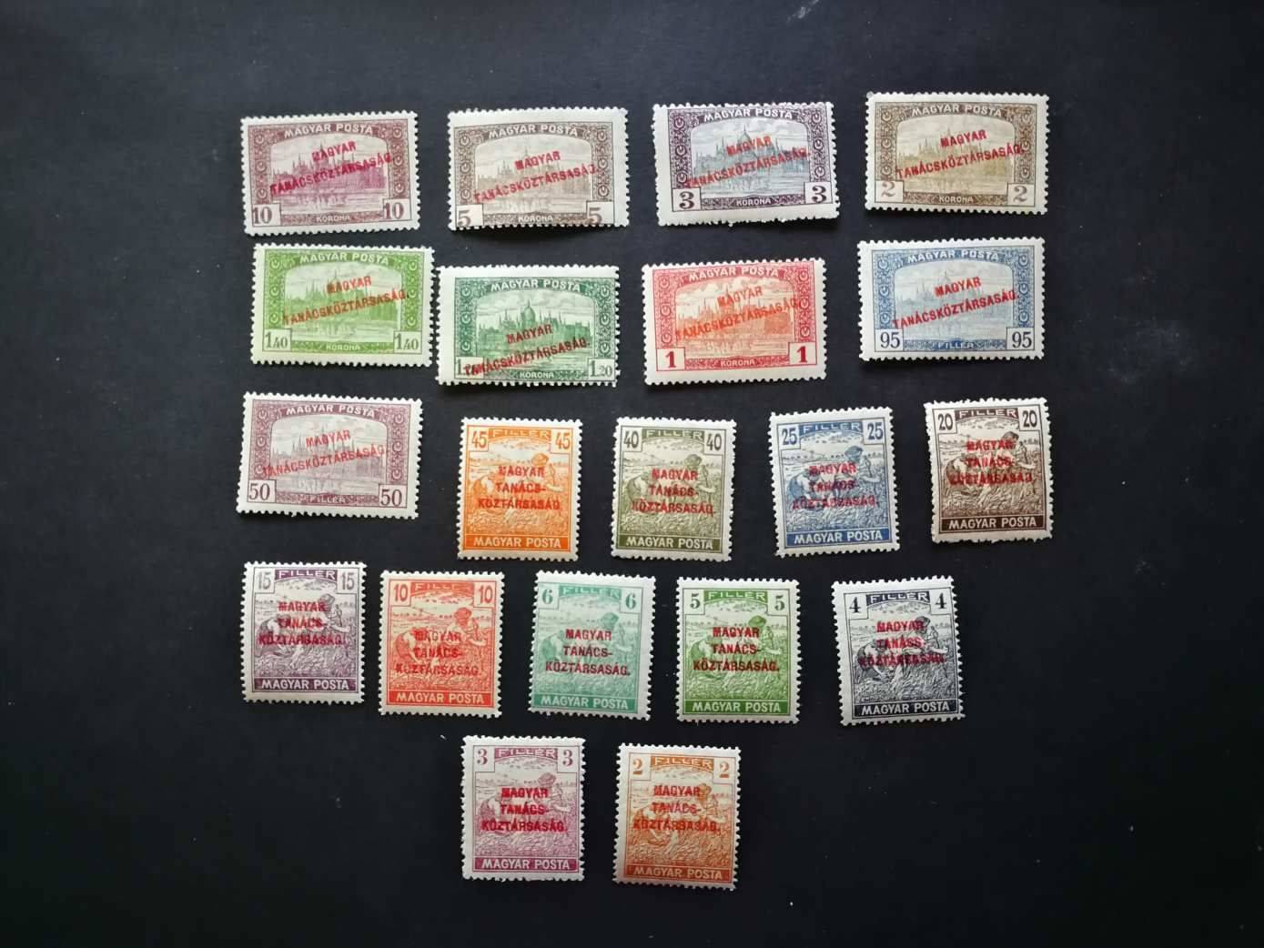 Magyarország 1919 Magyar Tanácsköztársaság ** postatiszta H