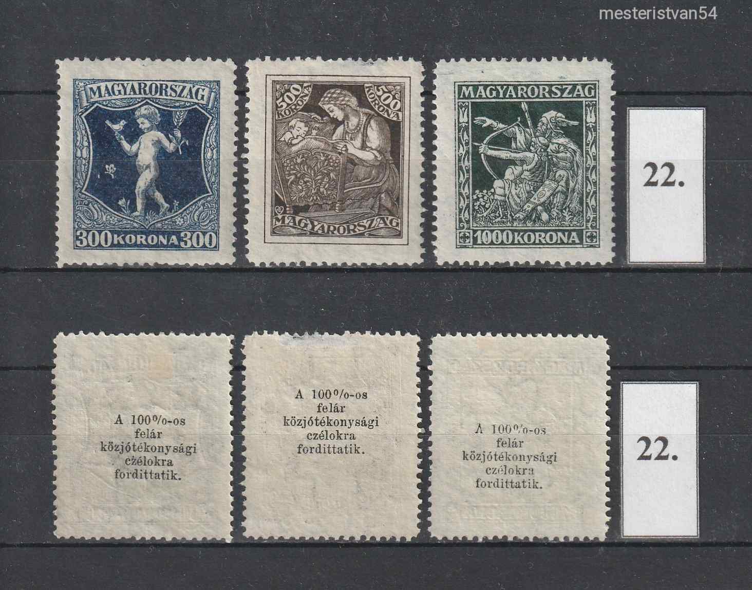 Jótékonyság -I* falcos sor.1924. N-22