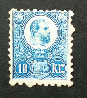 Magyarország 1871 Réznyomat 10 Kr gumi nélkül H