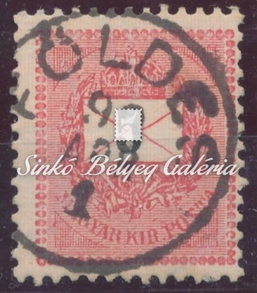 1898. Feketeszámú krajcáros 5kr, FÖLDES