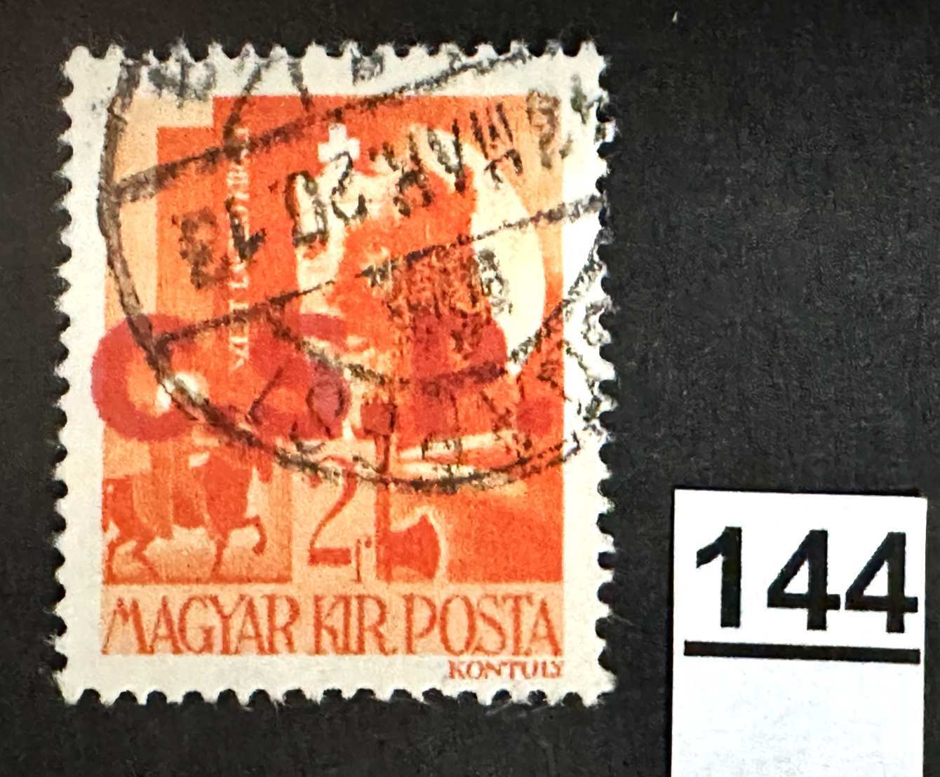 MAGYARORSZÁG 1945 VISSZATÉRT TERÜLET -FELVIDÉK- RIMASZOMBAT HADVEZÉREK 2FILLÉR  BÉLYEG