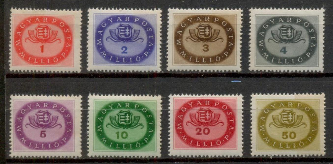 M337 - 1946. Milliós ** teljes sor (8 db) - Postatiszta, kifogástalan állapotban