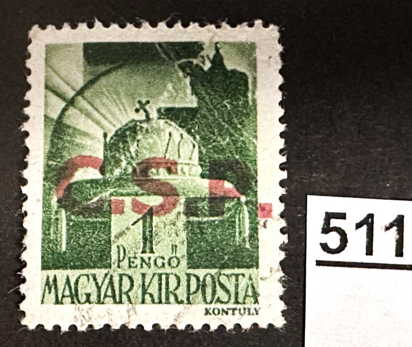 MAGYARORSZÁG 1945 VISSZATÉRT TERÜLET -FELVIDÉK- RIMASZOMBAT HADVEZÉREK 1P  BÉLYEG