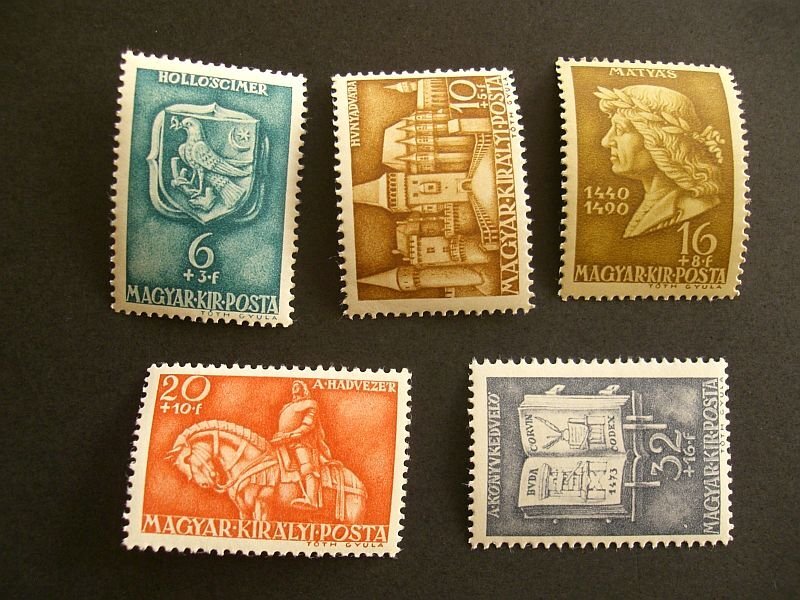 1940. Mátyás király postatiszta ** sor