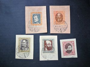 Magyarország 1919 Magyar Tanácsköztársaság, Arcképek kivágáson, pecsételt D