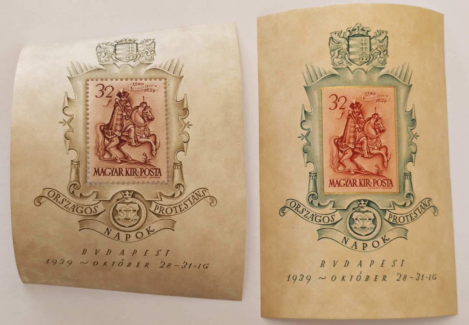 1939 Bethlen-Blokkpár Bélyeg Pár (**)!
