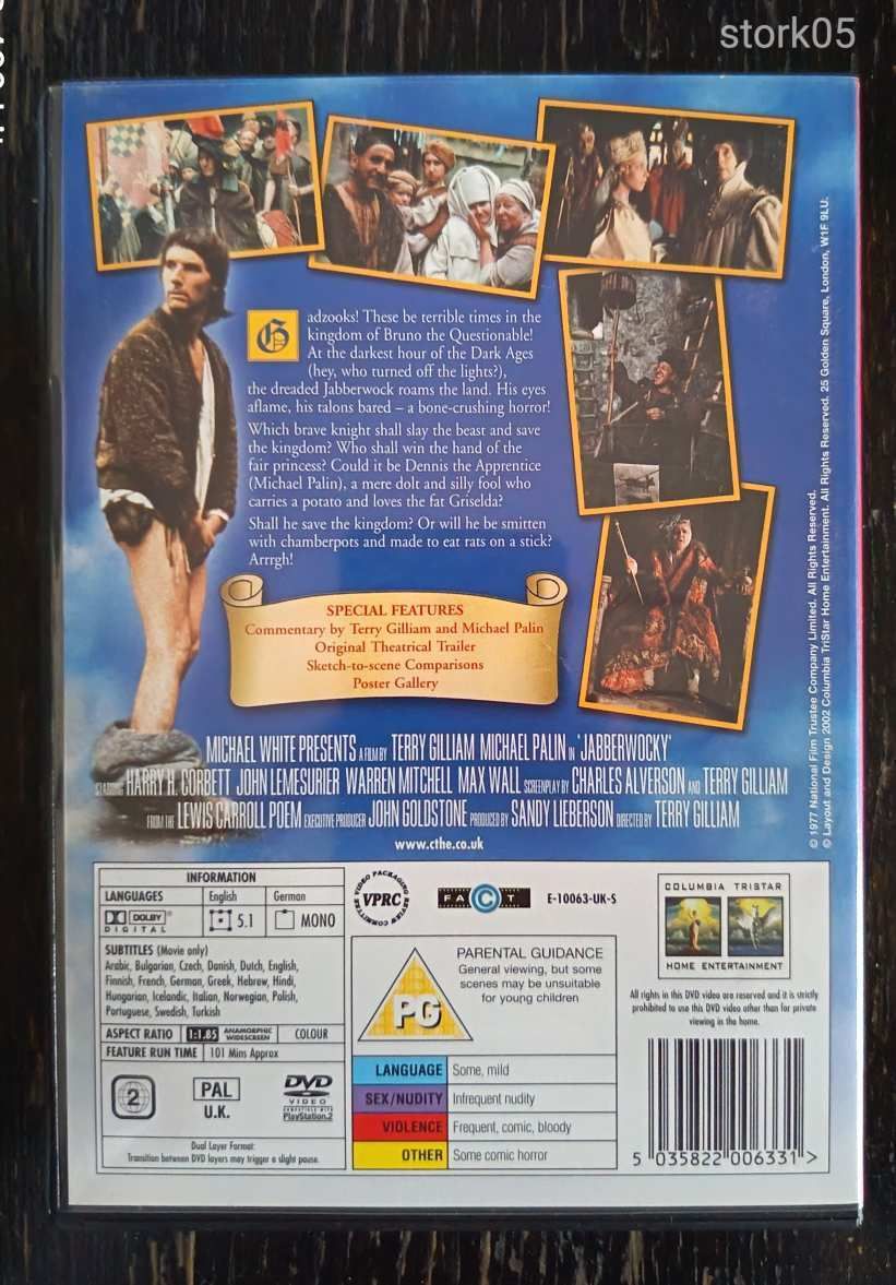 Jabberwocky - Monty Python DVD Bontott, karcmentes