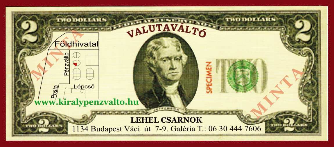 Valutaváltó - LEHEL CSARNOK - reklámpénz