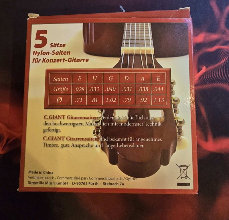 C.Giant Klasszikus gitárhúr