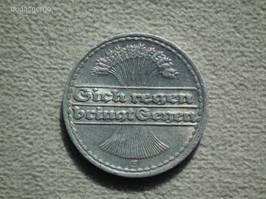 Németország, weimari 50 Pfennig, 1920 E