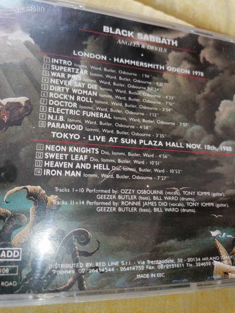 CD - Black Sabbath - Angels & devils