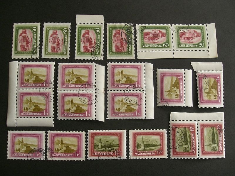 1952.Moszkva pecsételt összeállítás (20 darab; 4 sorral)