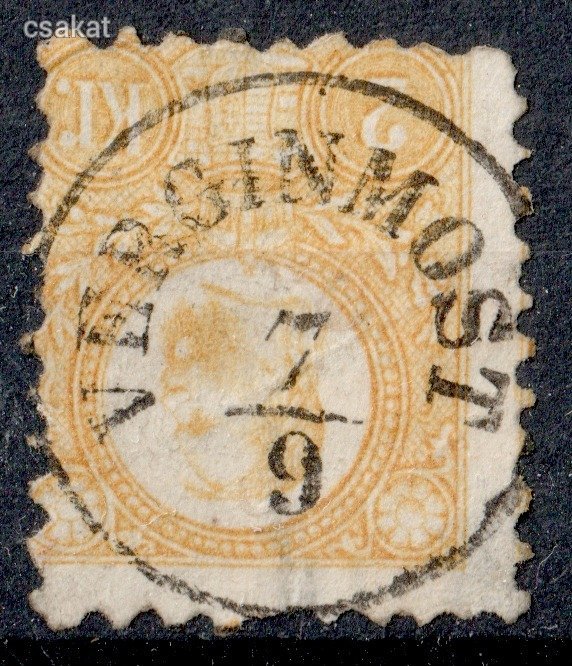 1871 réznyomat VERGINMOST bélyegzés Horvátország Croatia Gudlin E2.2 / 700p (d34)