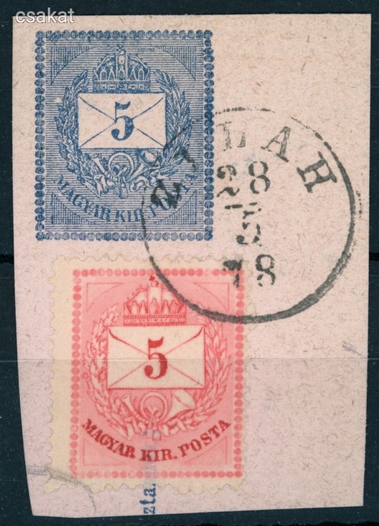 1874 krajcáros ZILAH lebélyegzés Hunyad Romania Gudlin E3.12 / 30p (e34)