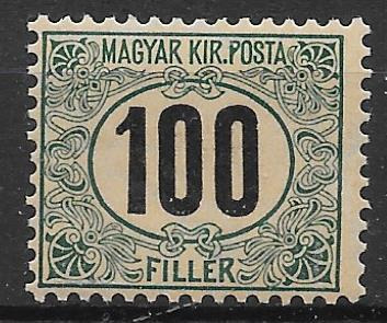 1903. Zöldportó 100 f, falcnyomos (2000)