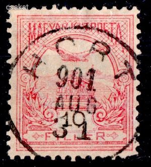 1900 turul HORT bélyegzés Burgenland Austria Gudlin E3.20 / 50p (c71)