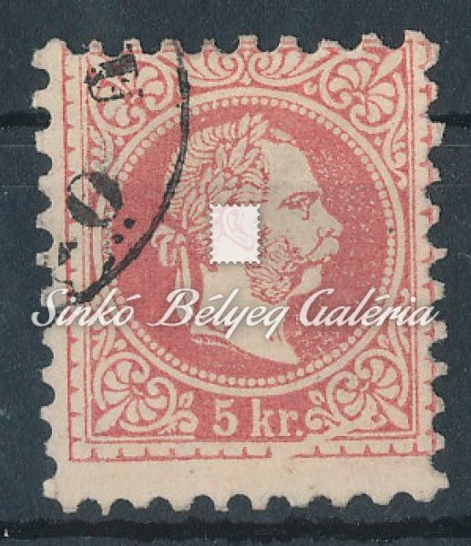 1867. Könyvnyomat durva nyomású 5kr