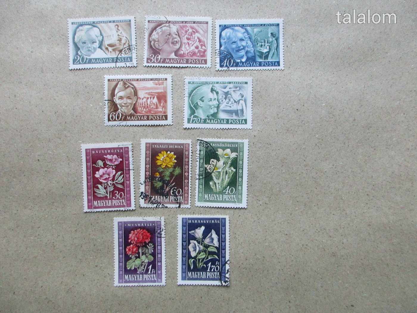 1950. Gyermek, Virág használt sorok (51)