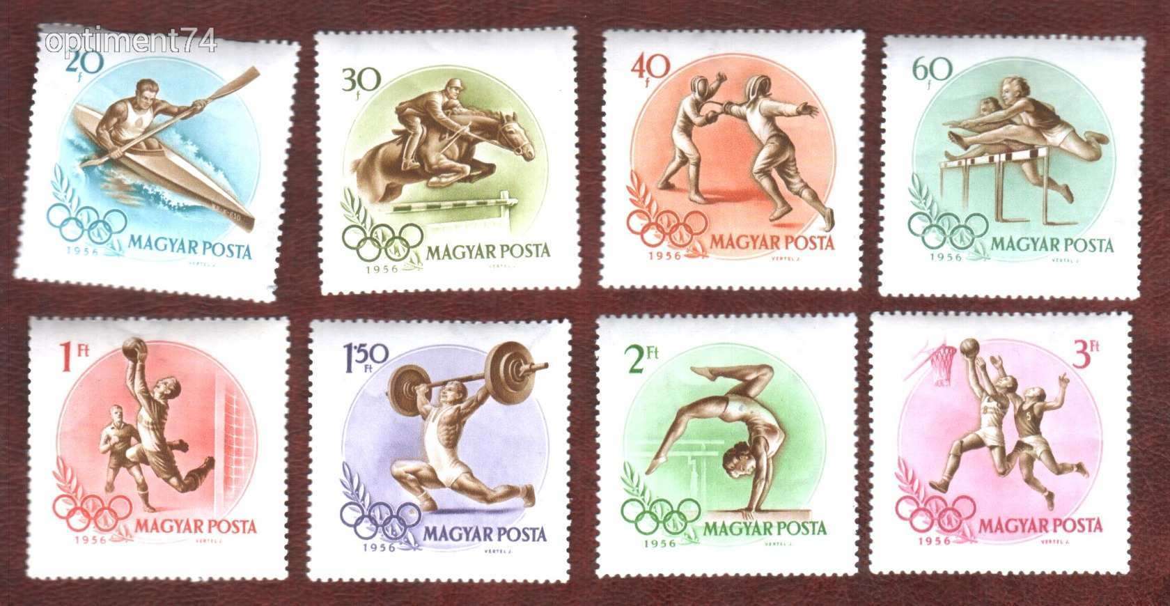 1956. Olimpia  II. ( Melbourne ) **  - Postatiszta, falcmentes, szép bélyegek